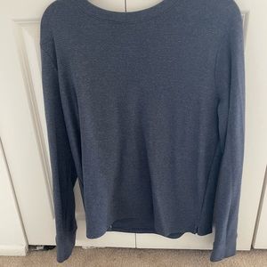 Express Long Sleeve Striped T Shirt in Navy Size Medium